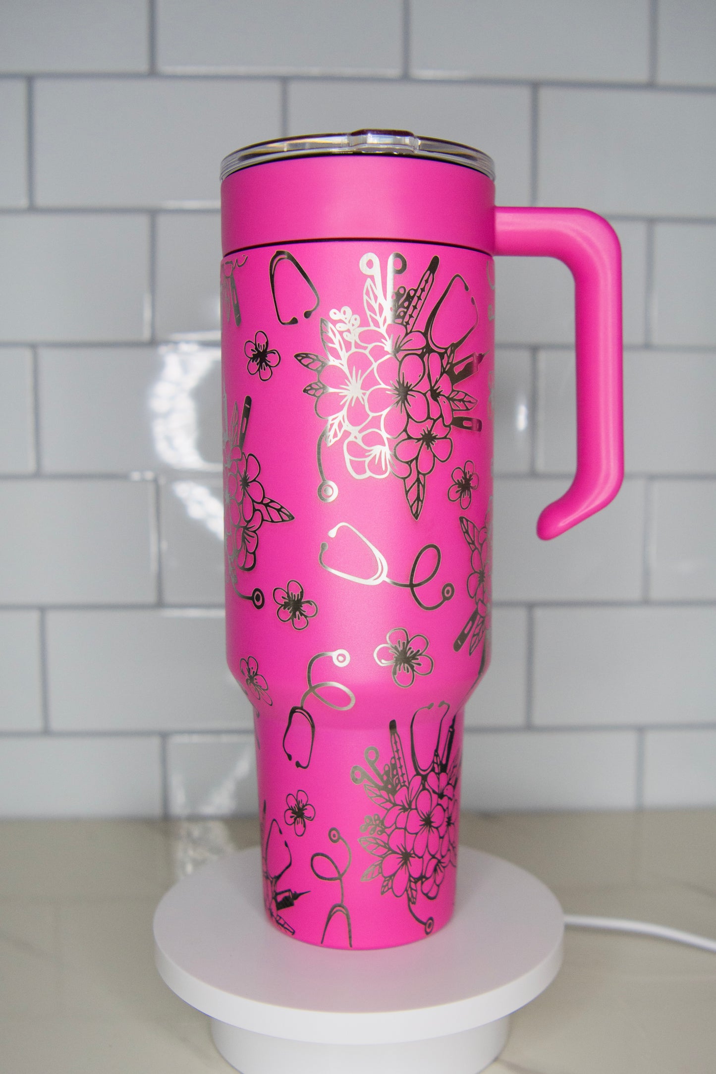 Health Hero’s Laser Engraved Tumbler