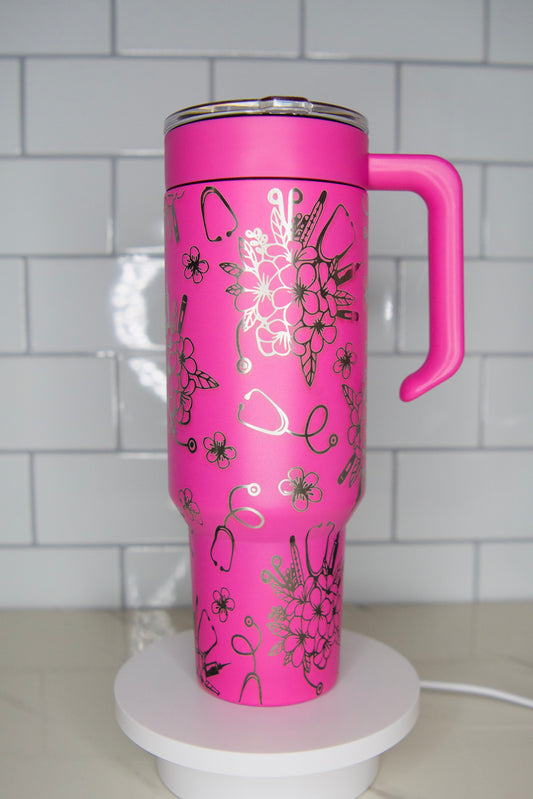 Health Hero’s Laser Engraved Tumbler