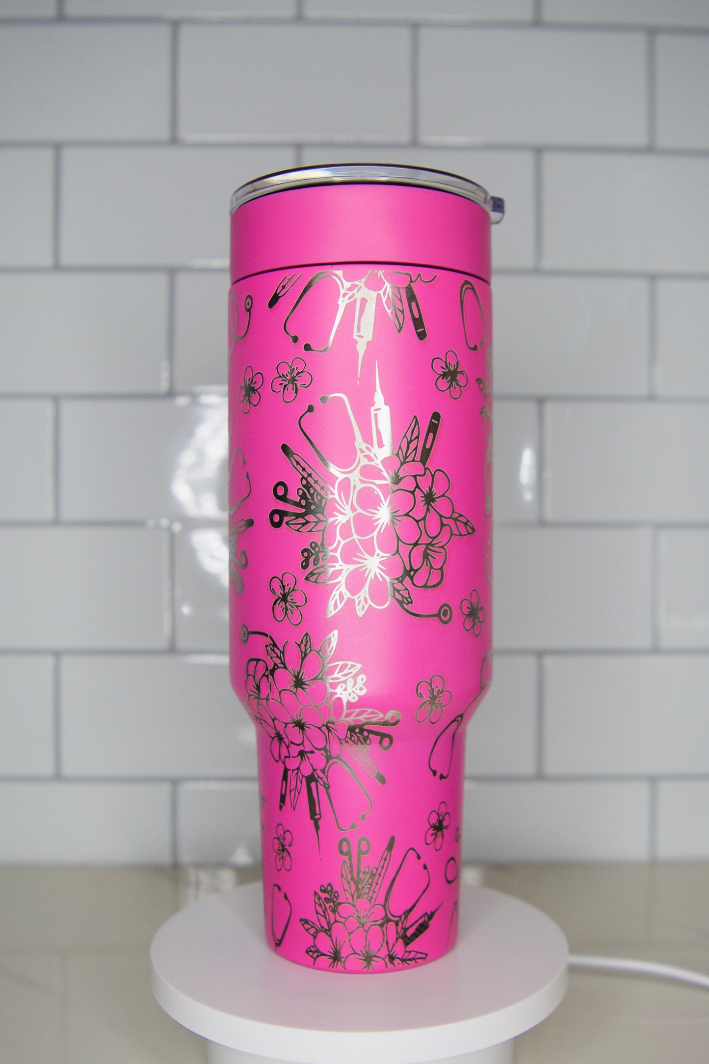 Health Hero’s Laser Engraved Tumbler